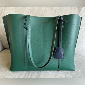 Authentic Tory Burch Perry Triple-Compartment Tote